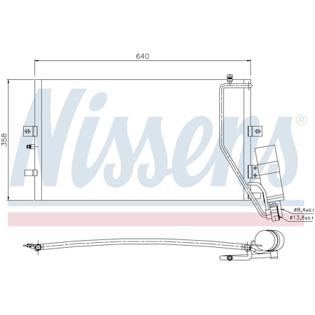 Nissen Nissens Condenser, 94862 94862